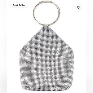 Olga Berg Crystal Mesh Bag